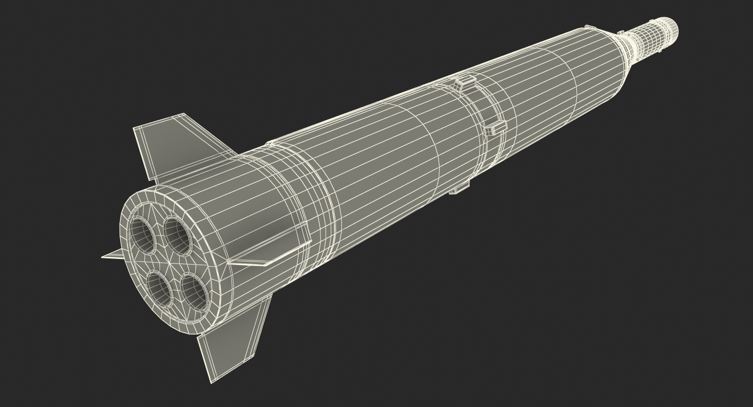 Two Stage Ballistic Missile Taepodong 2 3D model