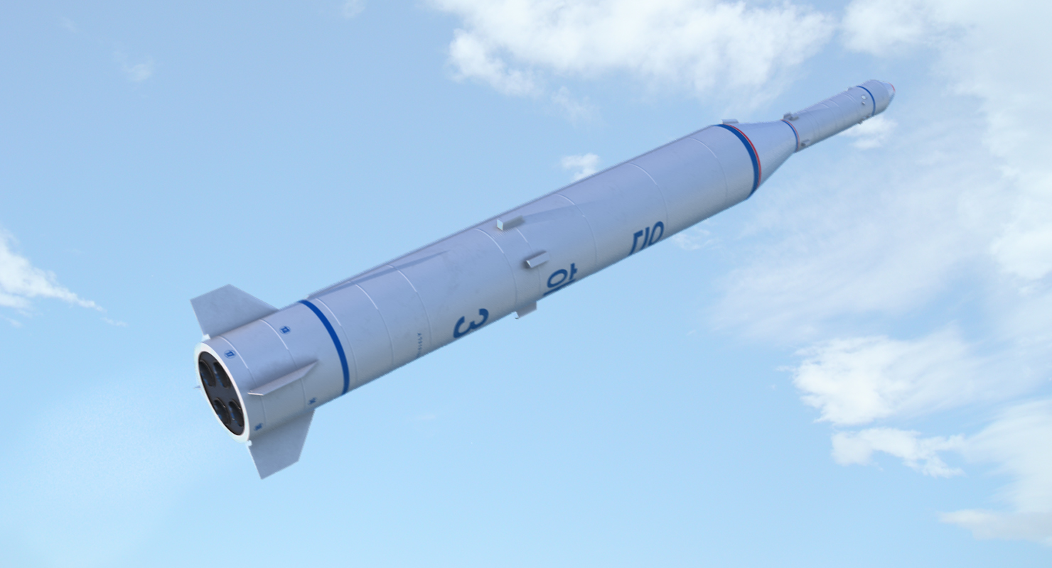 Two Stage Ballistic Missile Taepodong 2 3D model