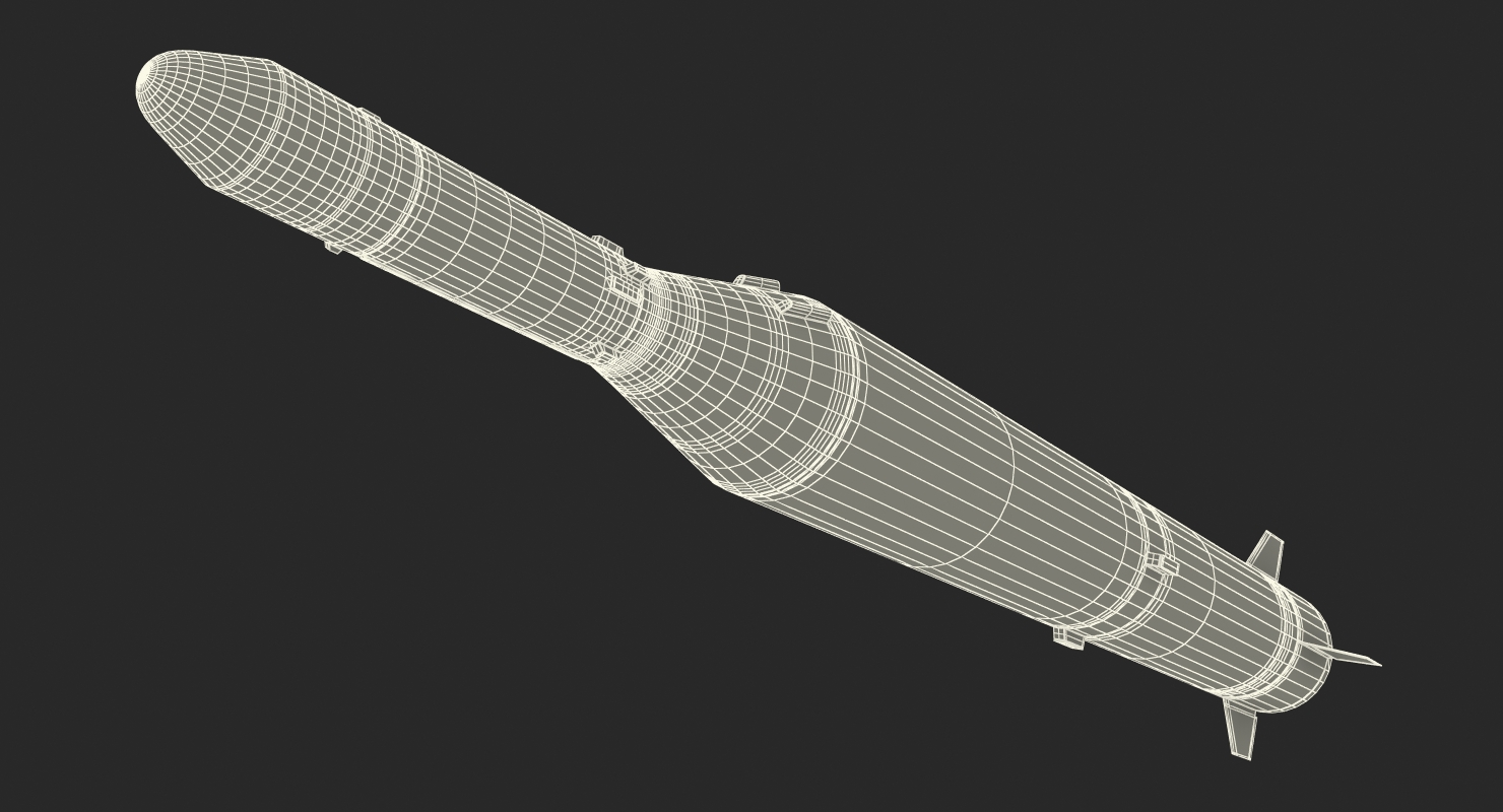 Two Stage Ballistic Missile Taepodong 2 3D model