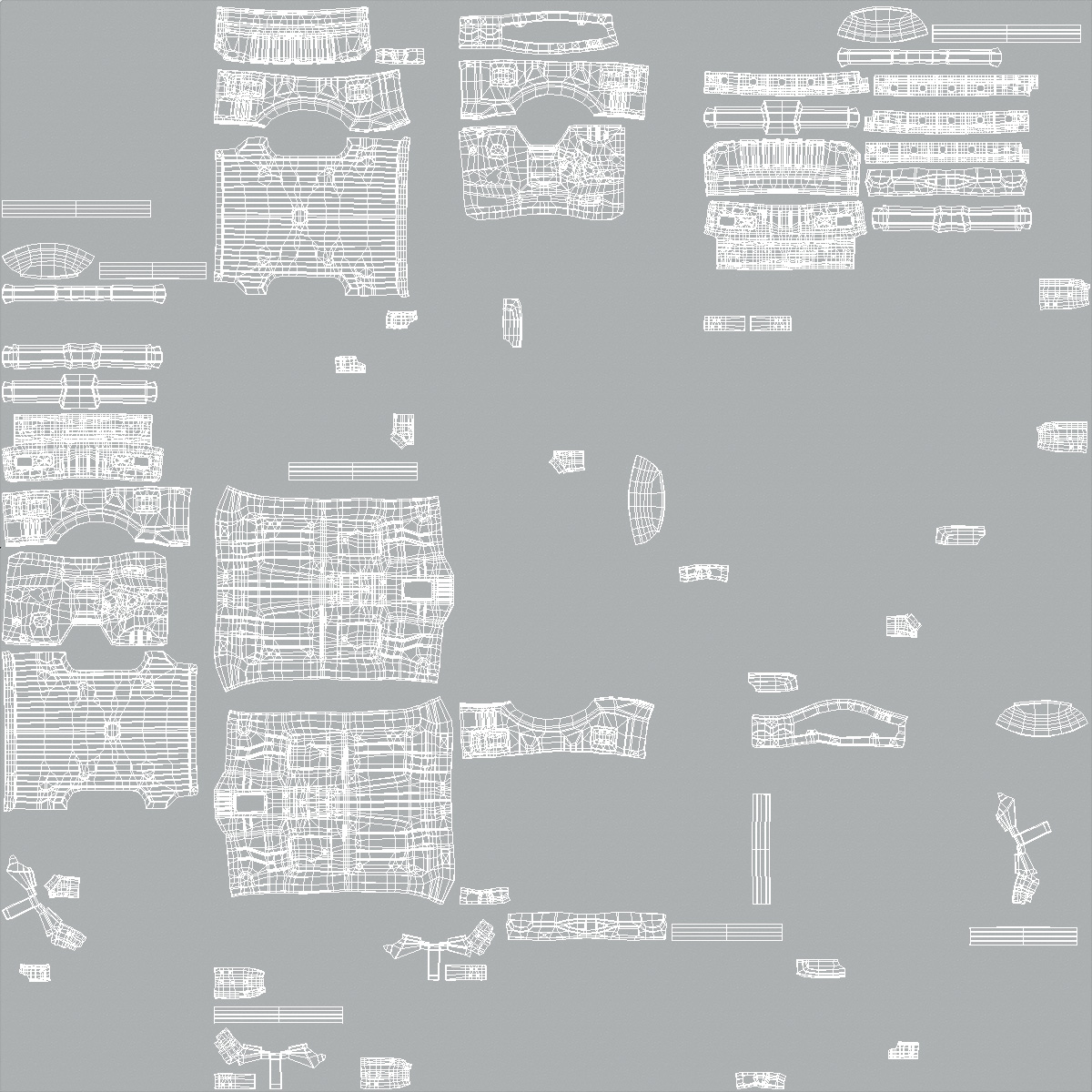 3D Pickup Truck Frame model