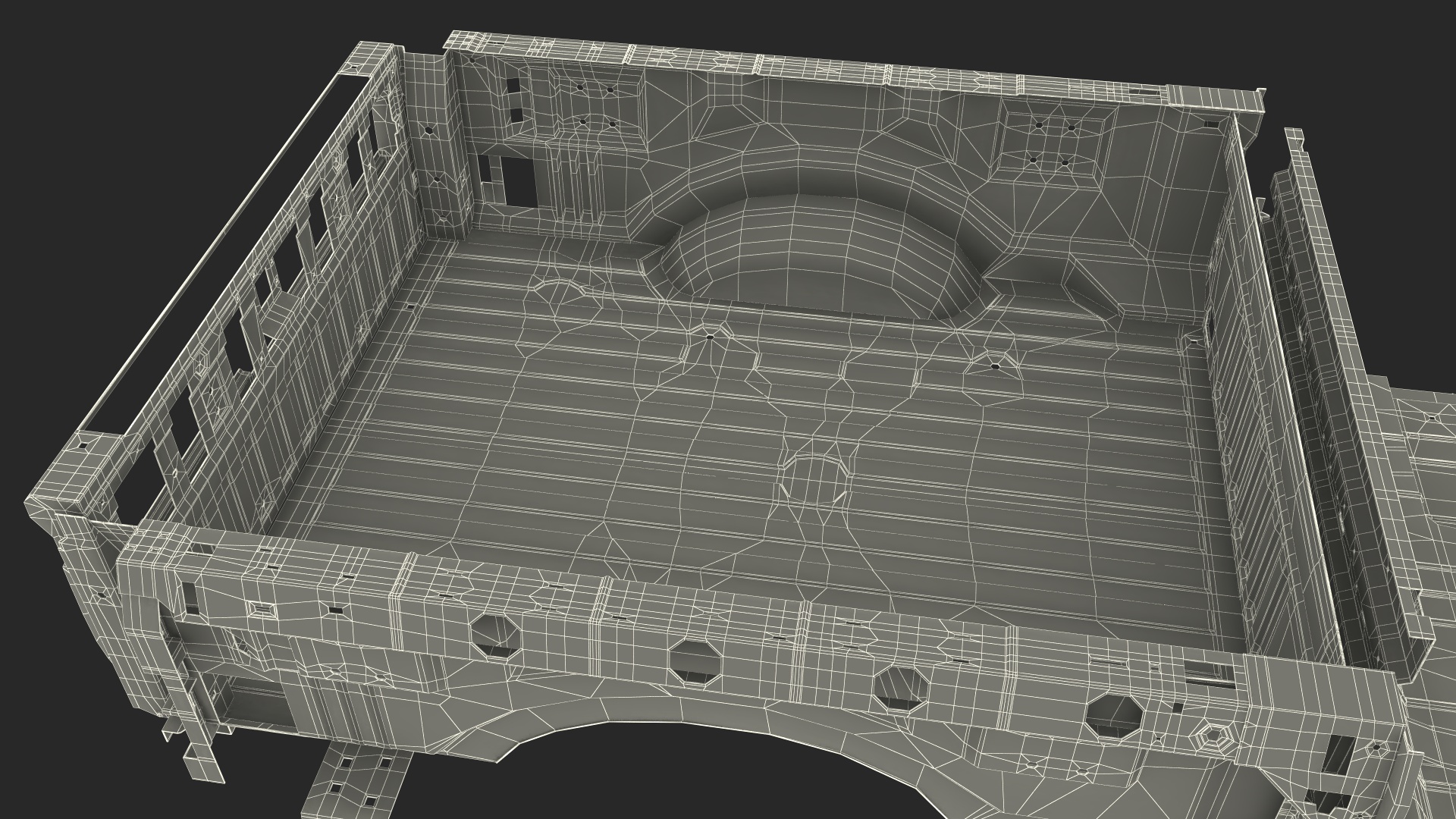 3D Pickup Truck Frame model