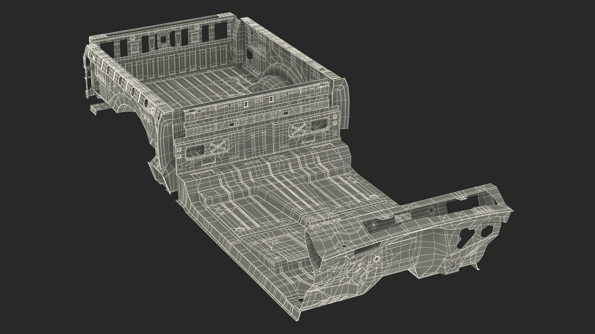 3D Pickup Truck Frame model