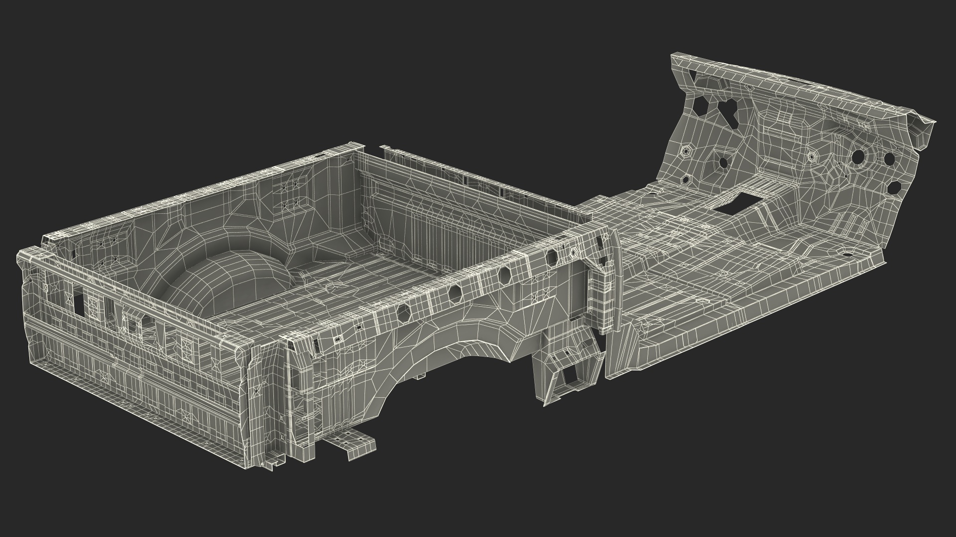 3D Pickup Truck Frame model