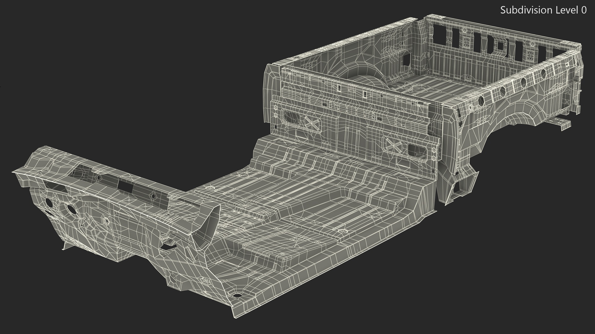 3D Pickup Truck Frame model