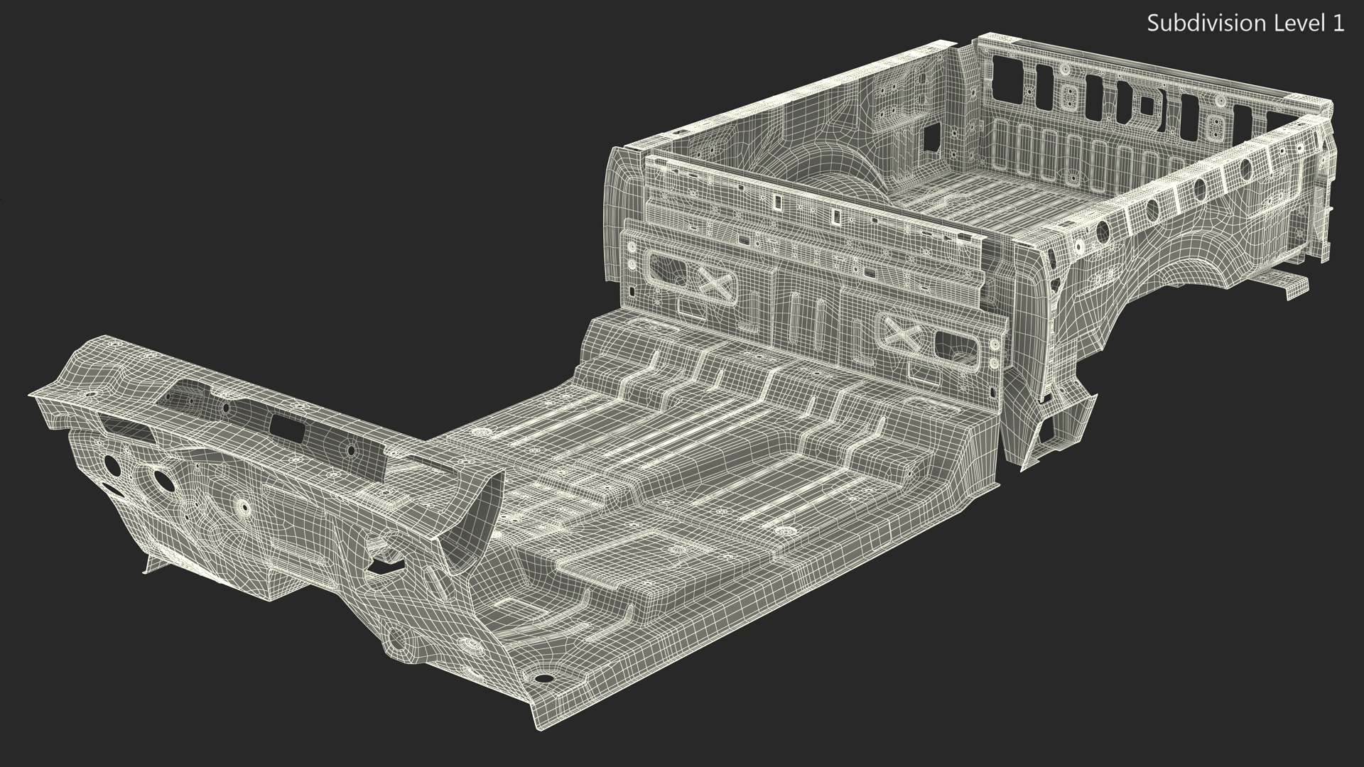 3D Pickup Truck Frame model