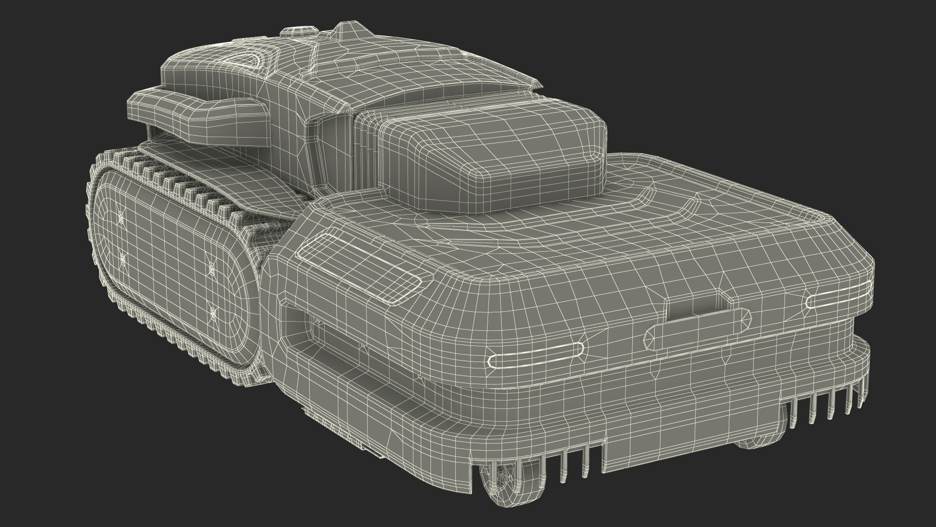 3D model Yarbo Lawn Mower M1 Rigged for Maya
