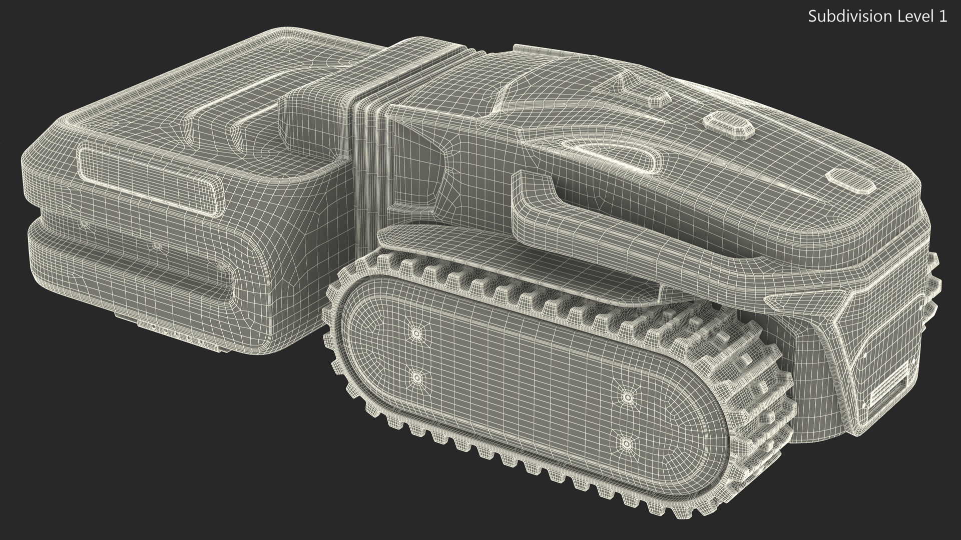 3D model Yarbo Lawn Mower M1 Rigged for Maya