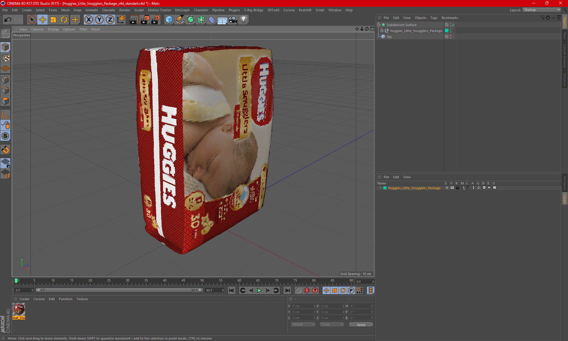 Huggies Little Snugglers Package 3D