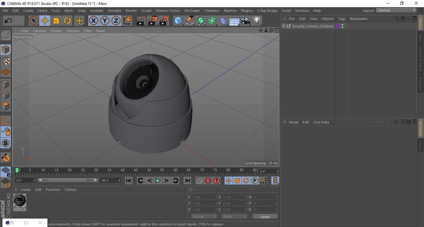 3D Security Camera Outdoor model