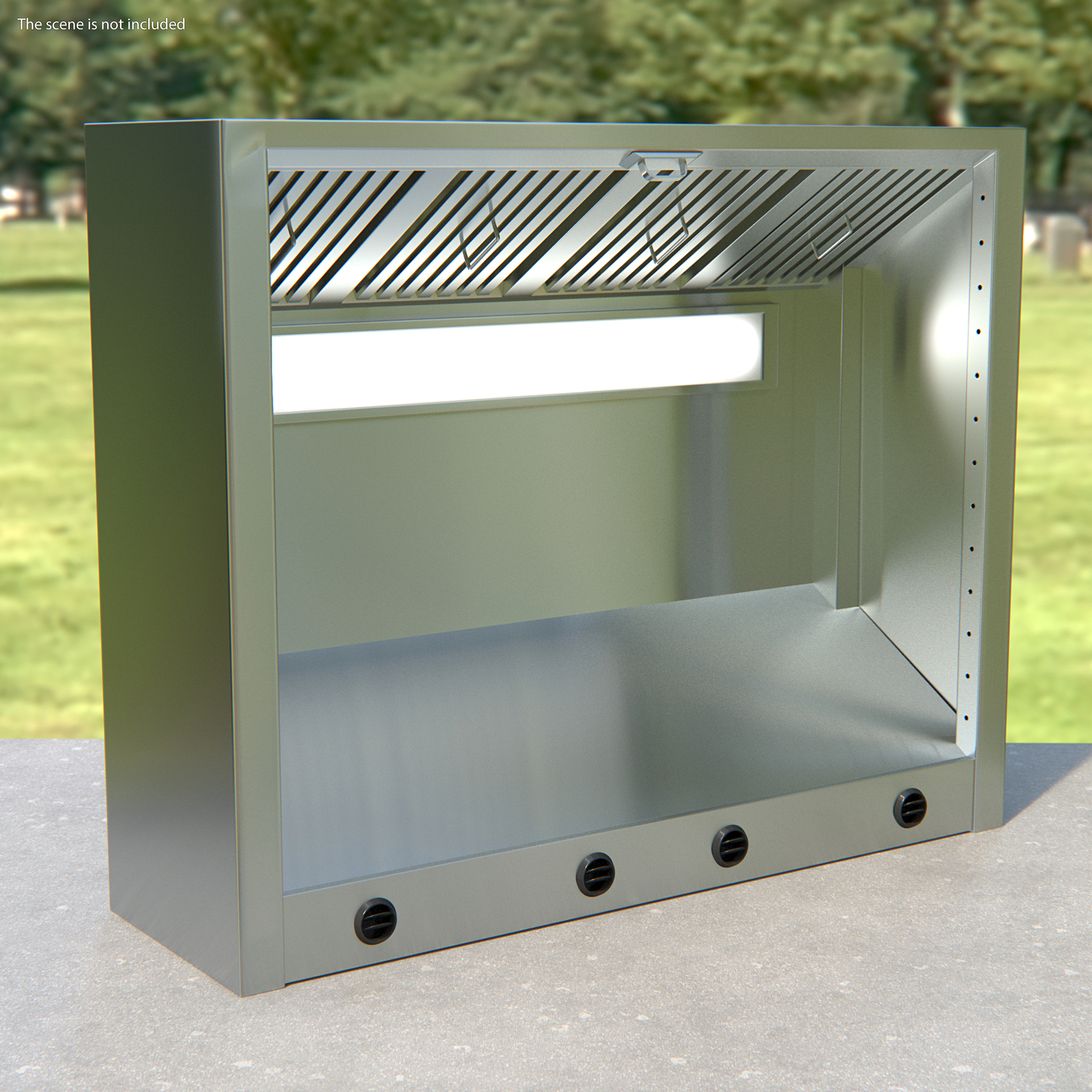Ceiling Mounted Cooker Hood 3D