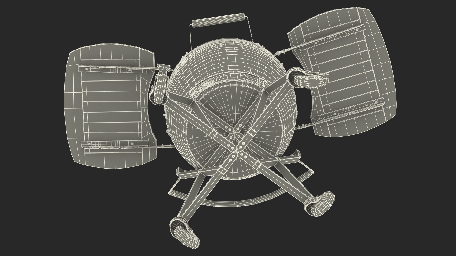 Kamado Style Bbq Grill Closed 3D model