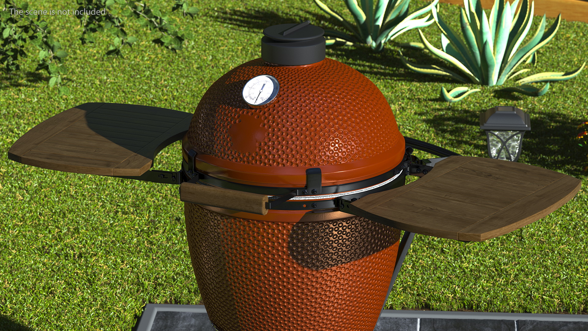 Kamado Style Bbq Grill Closed 3D model
