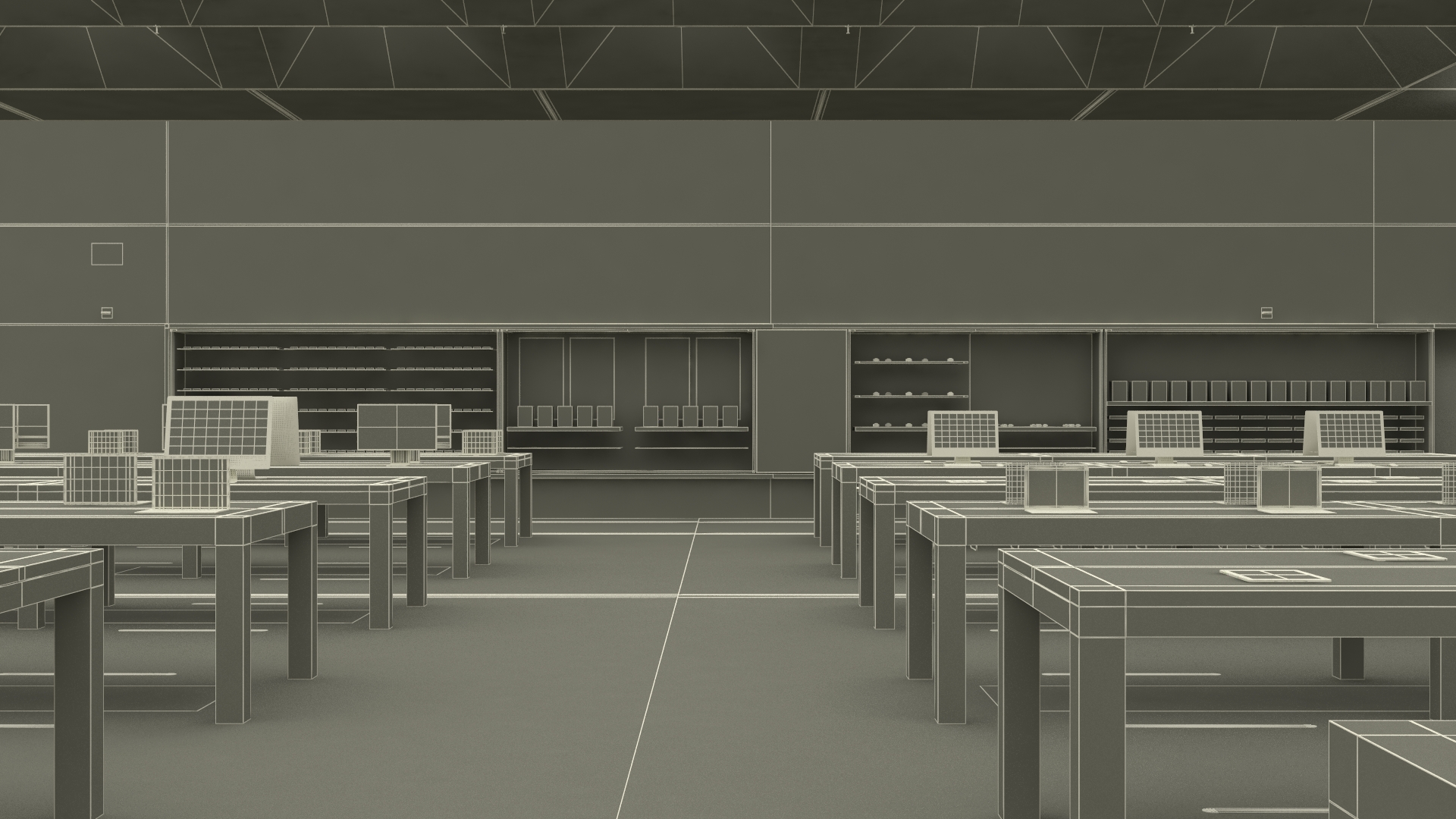 3D Apple Store with Assorted Goods