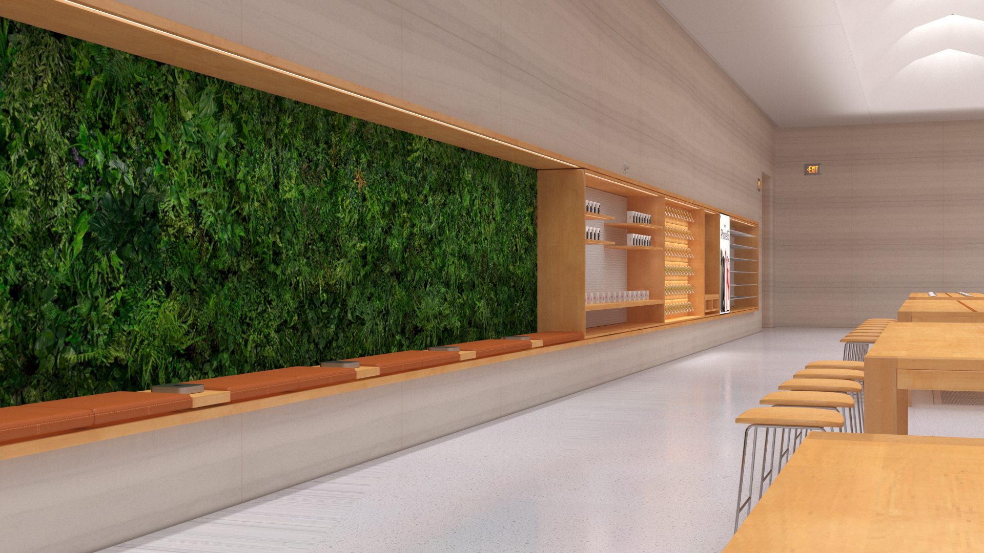 3D Apple Store with Assorted Goods