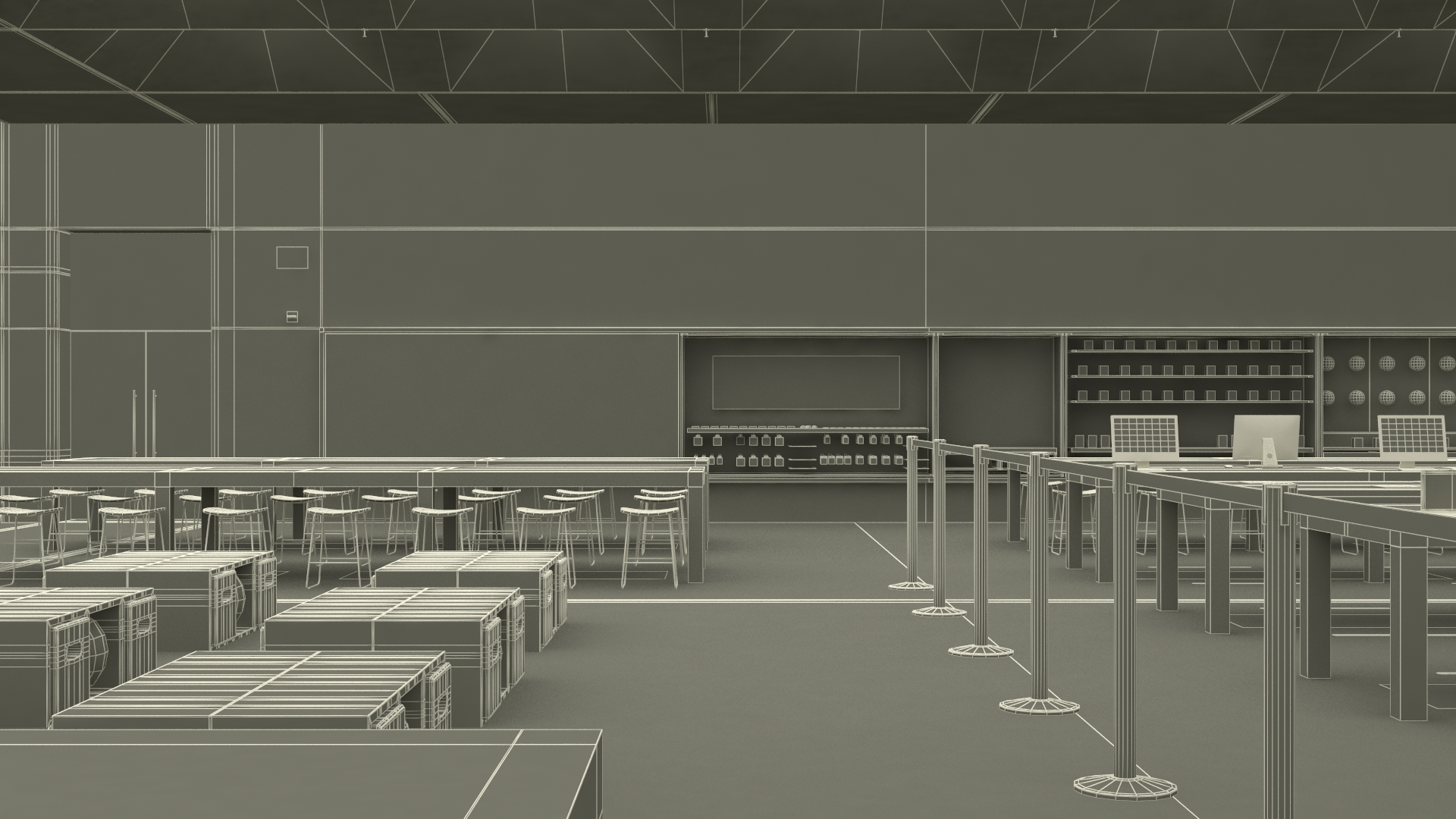 3D Apple Store with Assorted Goods