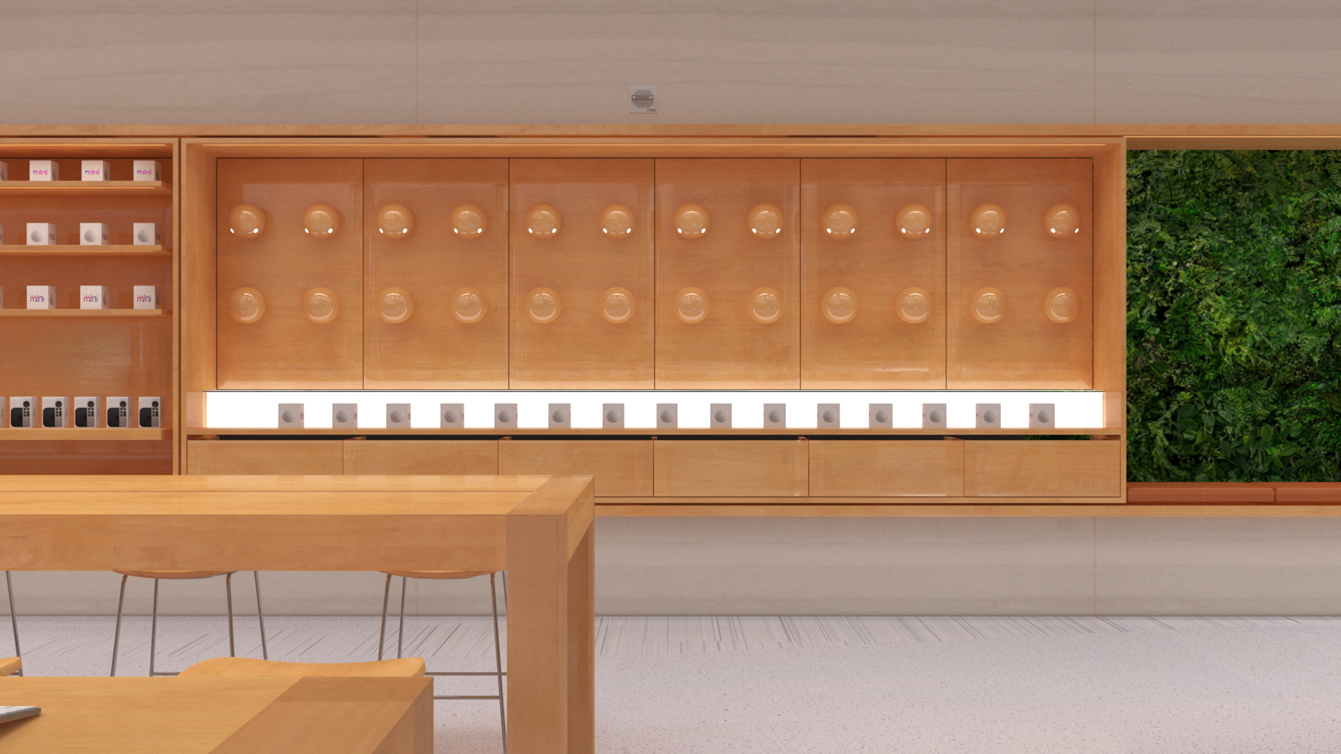 3D Apple Store with Assorted Goods
