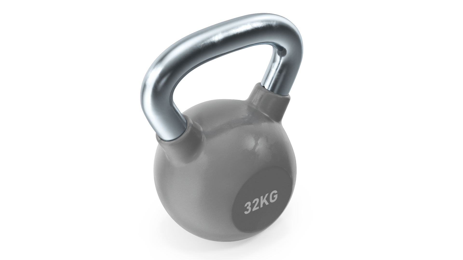 3D model Vinyl Coated Wide Handle Kettlebell 32kg