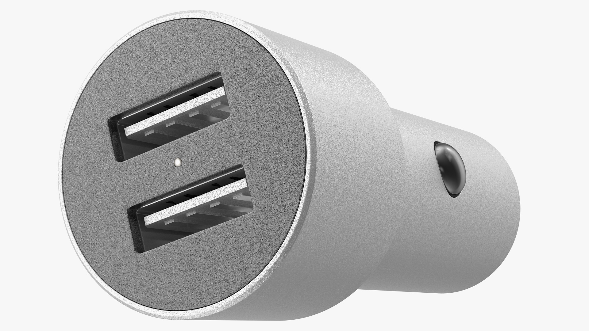 Dual USB Type A Car Charger 3D