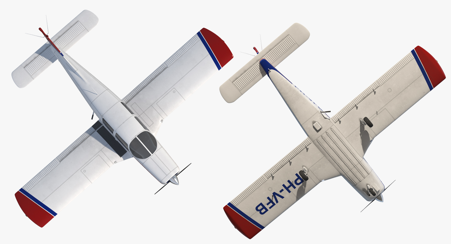 Private Aircraft Piper PA 28 Cherokee 3D