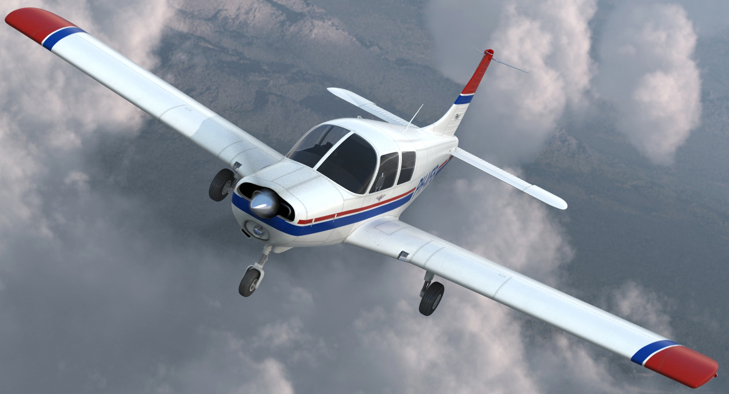 Private Aircraft Piper PA 28 Cherokee 3D