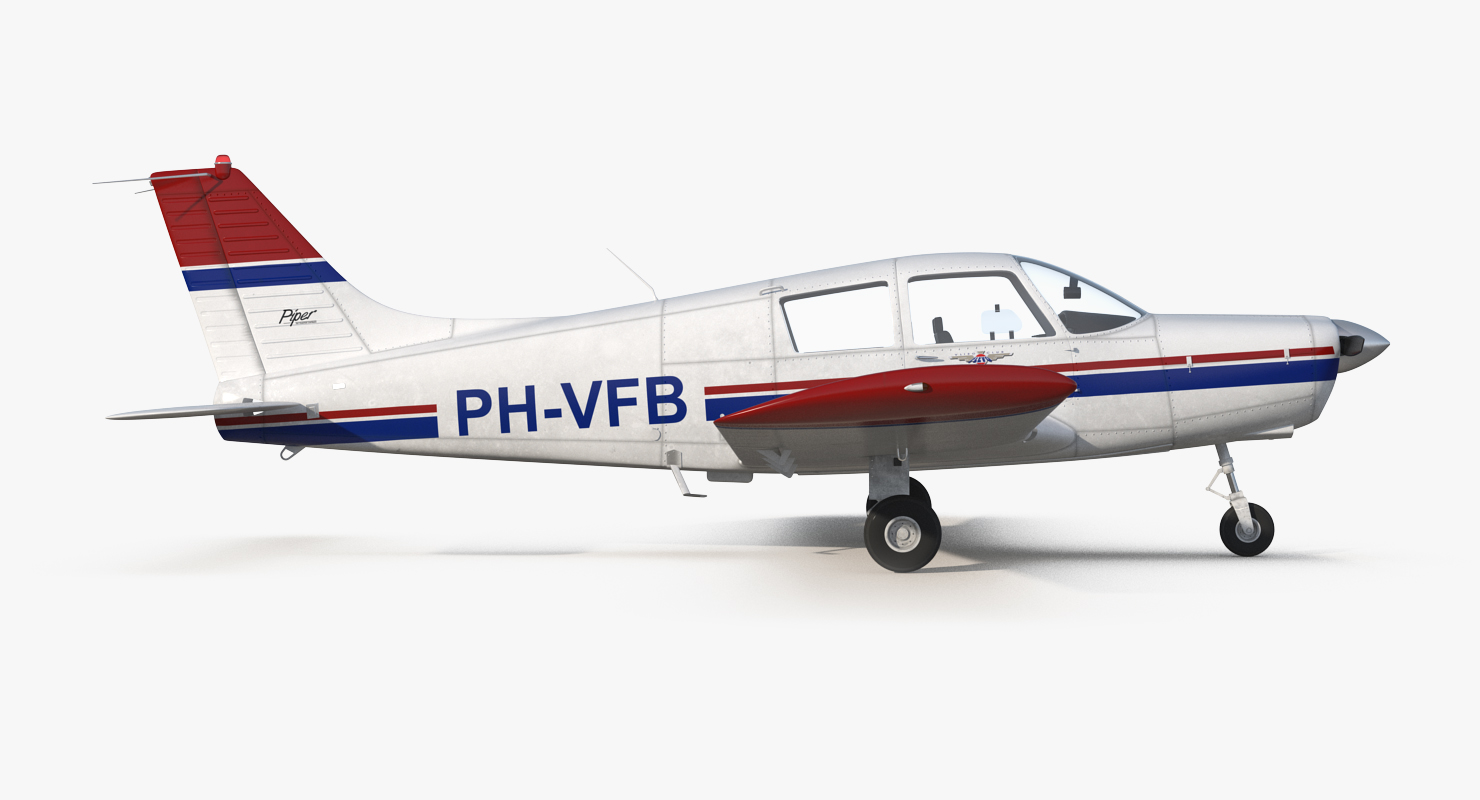 Private Aircraft Piper PA 28 Cherokee 3D