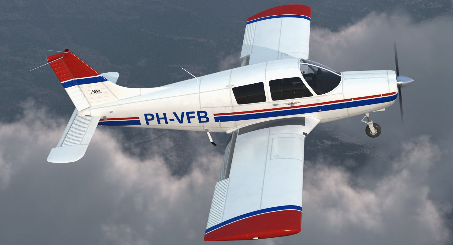 Private Aircraft Piper PA 28 Cherokee 3D