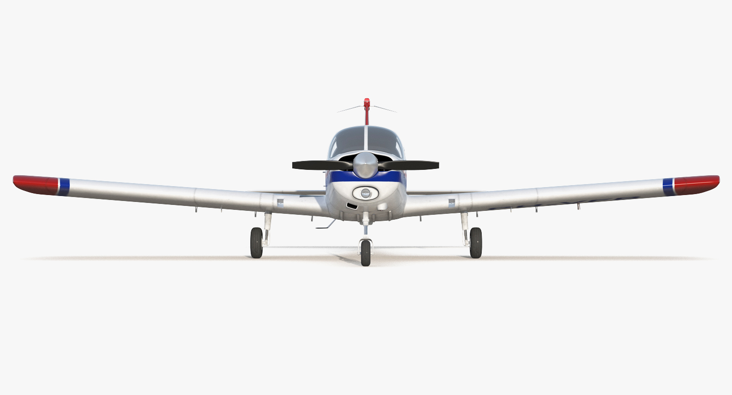 Private Aircraft Piper PA 28 Cherokee 3D