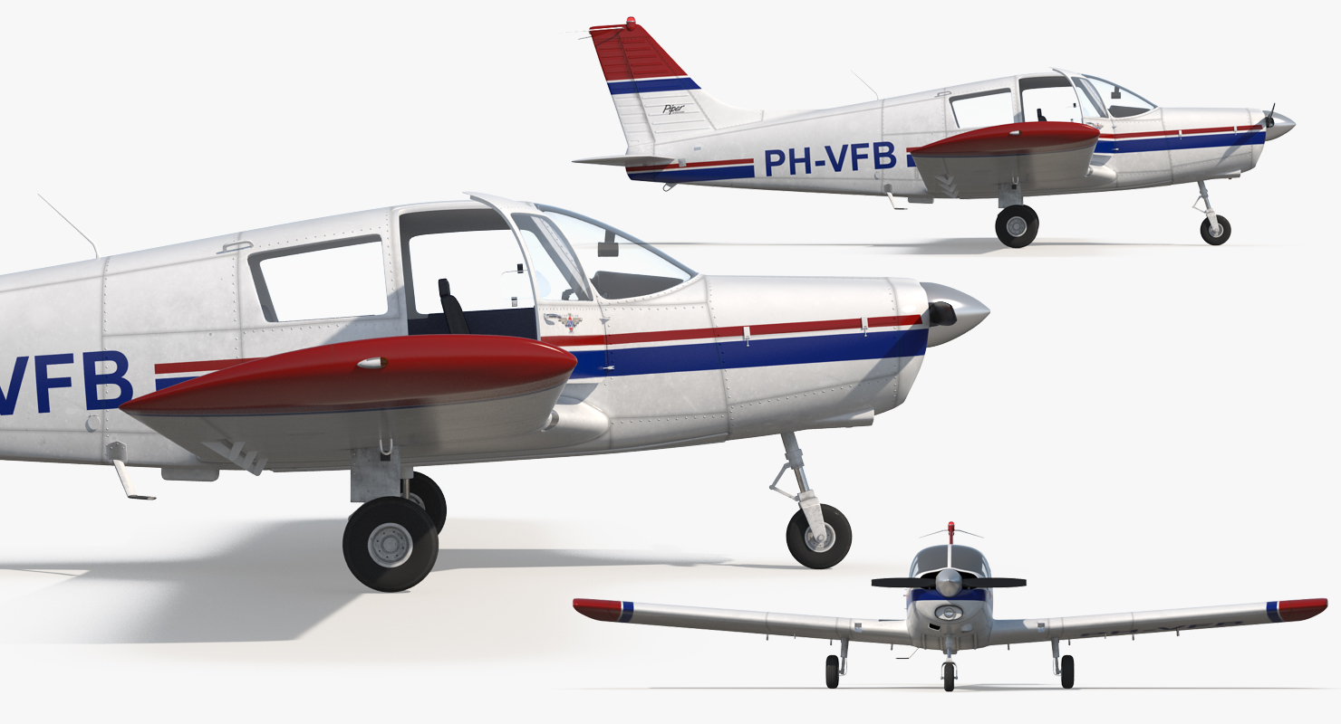 Private Aircraft Piper PA 28 Cherokee 3D