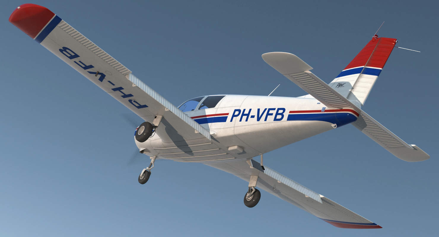 Private Aircraft Piper PA 28 Cherokee 3D