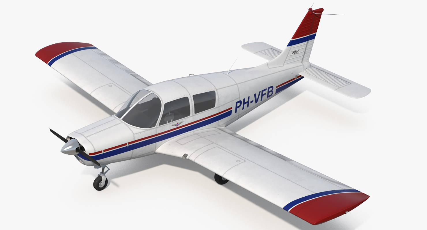 Private Aircraft Piper PA 28 Cherokee 3D