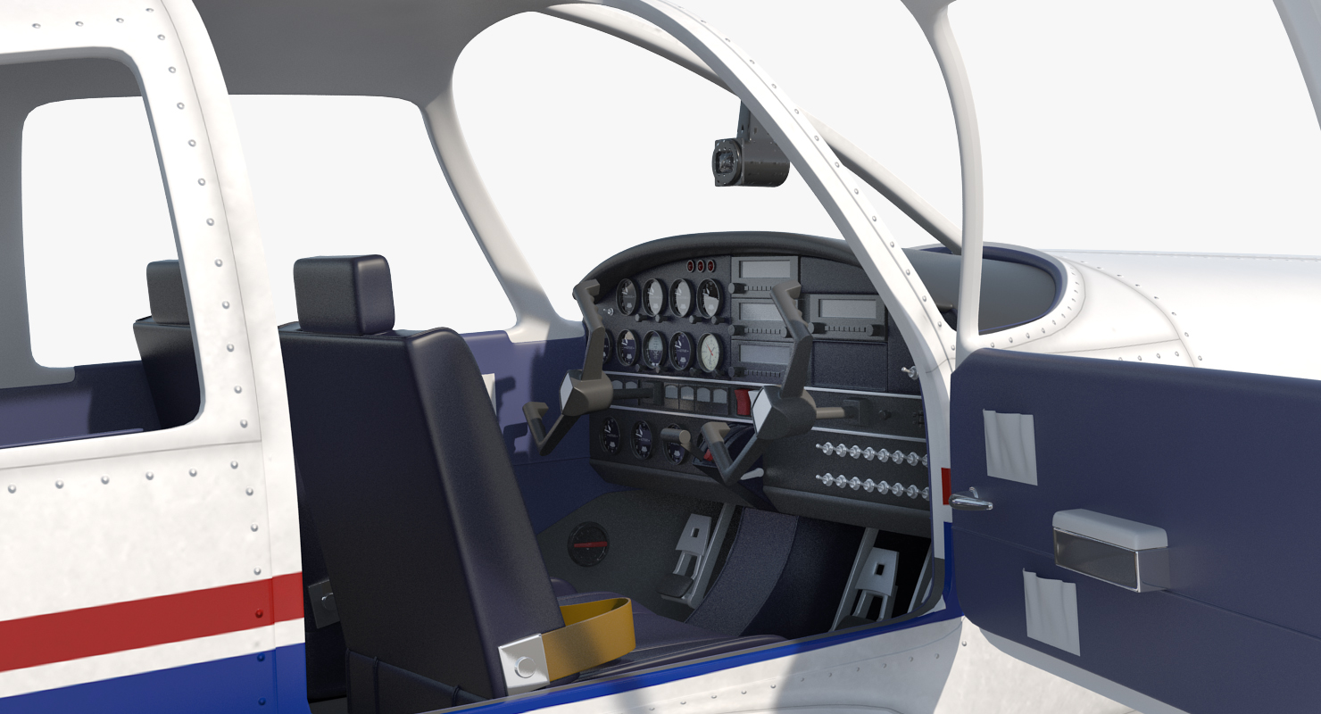 Private Aircraft Piper PA 28 Cherokee 3D