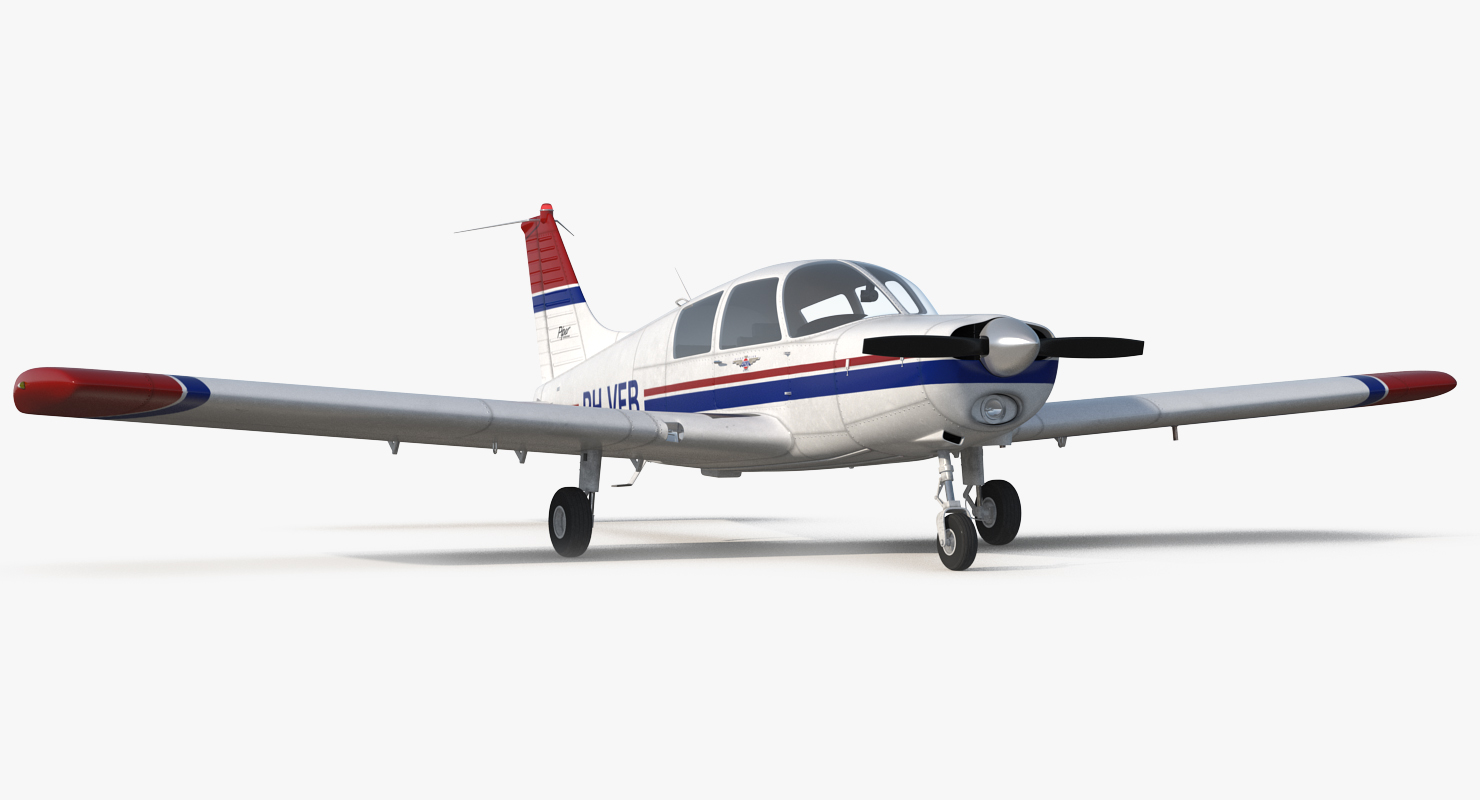 Private Aircraft Piper PA 28 Cherokee 3D
