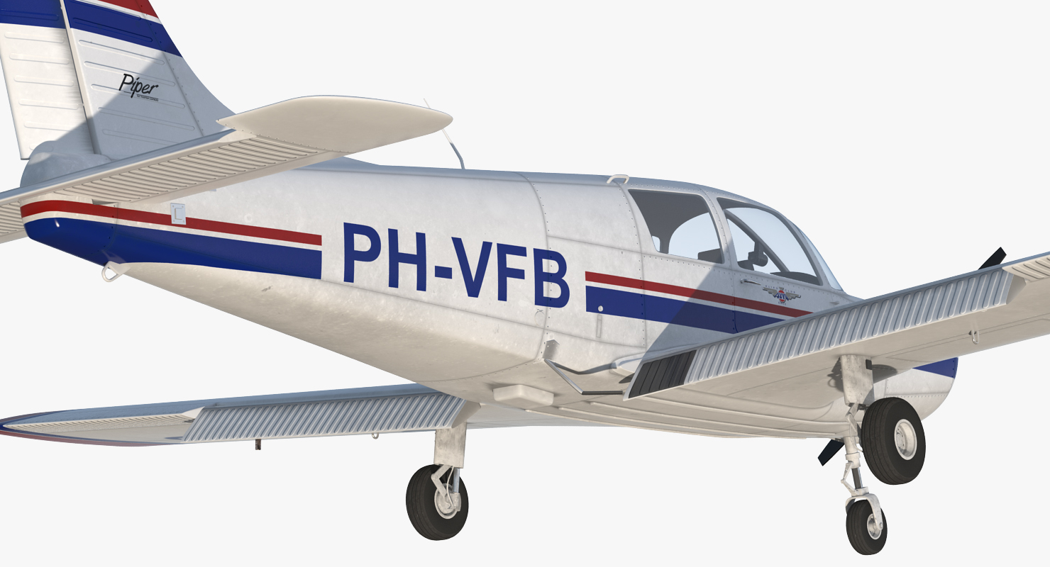 Private Aircraft Piper PA 28 Cherokee 3D