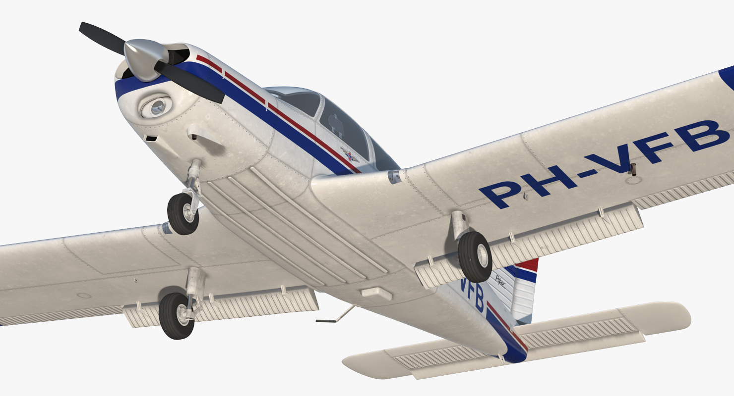 Private Aircraft Piper PA 28 Cherokee 3D