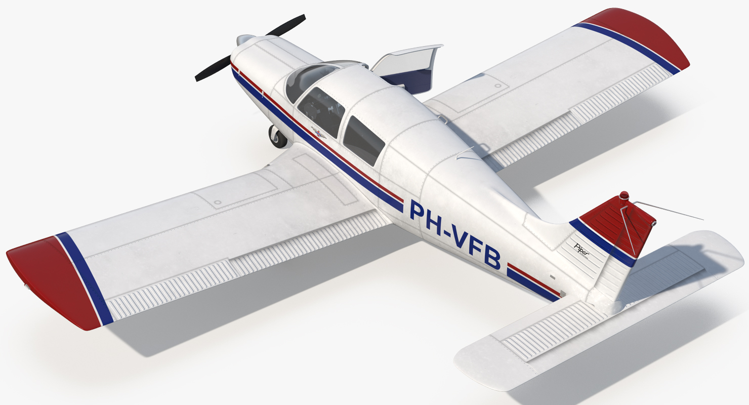 Private Aircraft Piper PA 28 Cherokee 3D