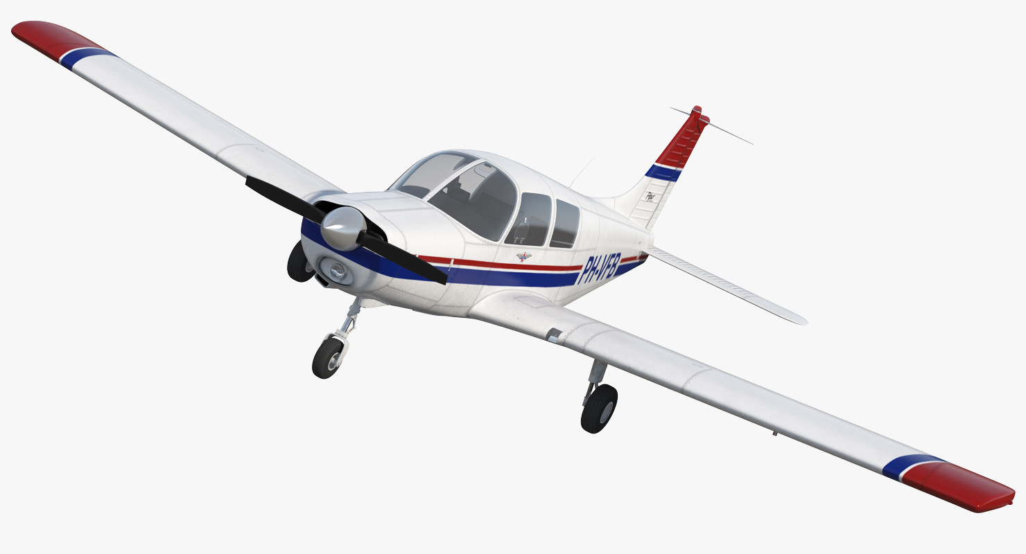 Private Aircraft Piper PA 28 Cherokee 3D