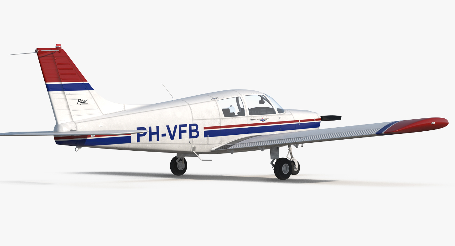 Private Aircraft Piper PA 28 Cherokee 3D