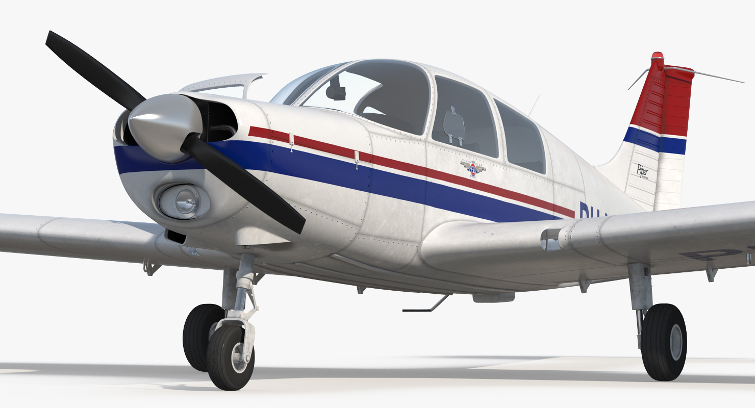 Private Aircraft Piper PA 28 Cherokee 3D