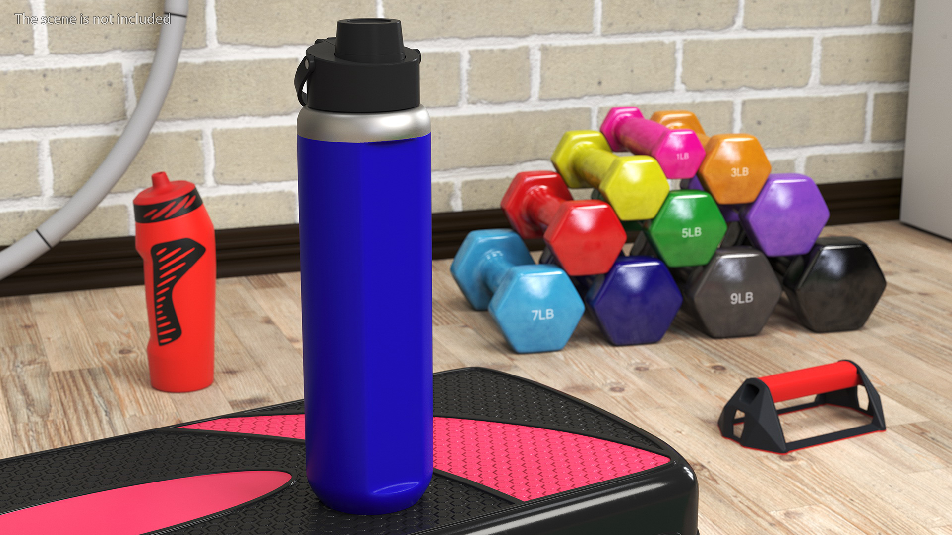 Sports Bottle Blue Close 3D model