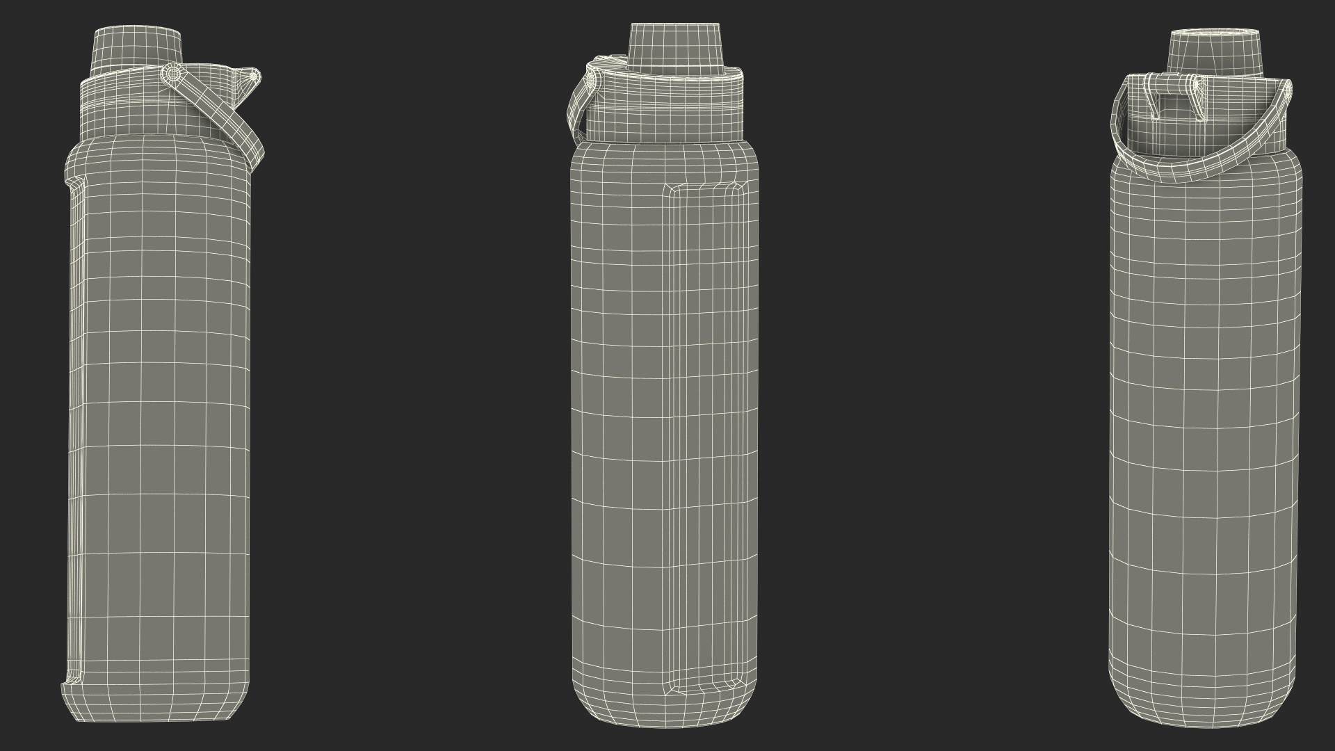 Sports Bottle Blue Close 3D model