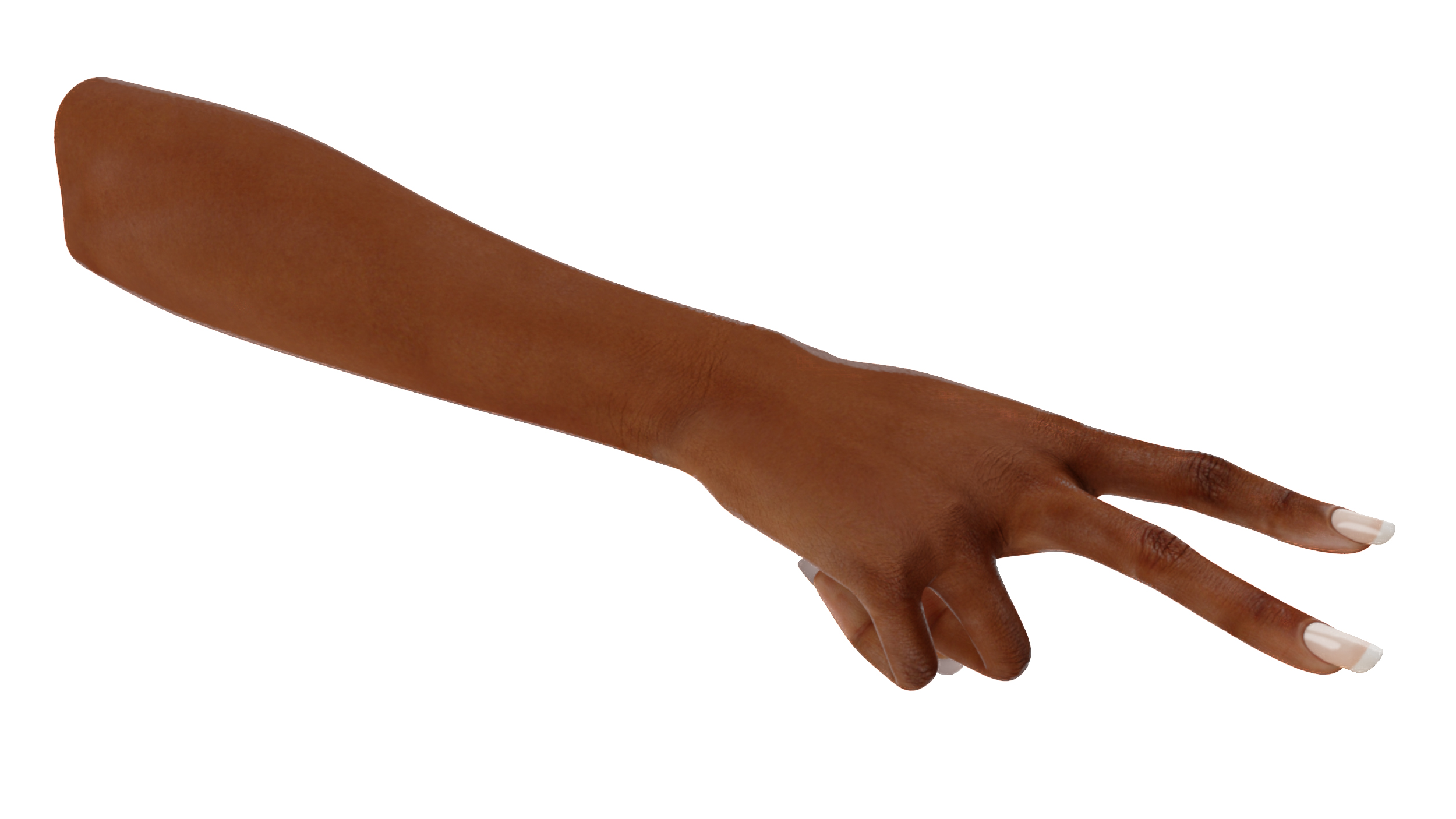 3D model Hand of African Female Victory Sign Pose