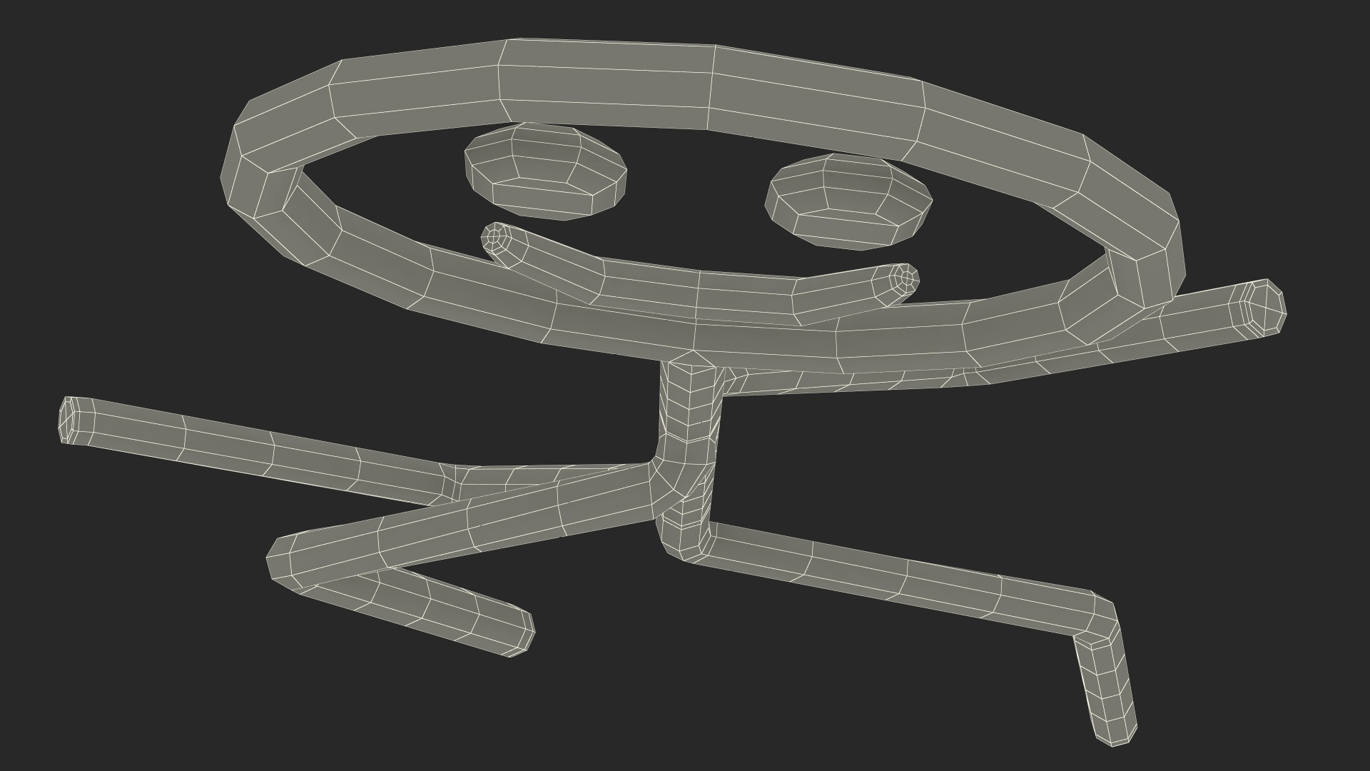 3D model Running Stickman Red