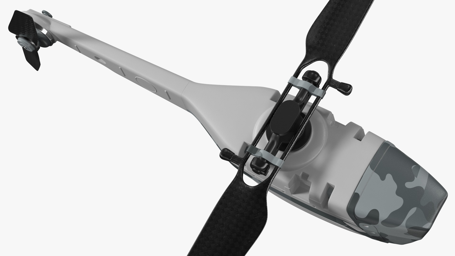 3D Nano Helicopter UAV Rigged