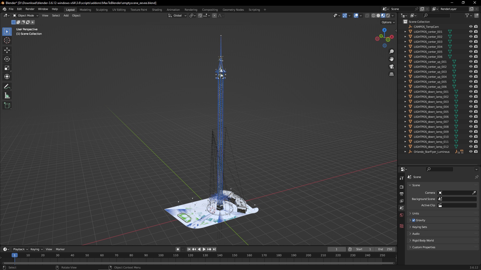 3D Orlando StarFlyer Luminous