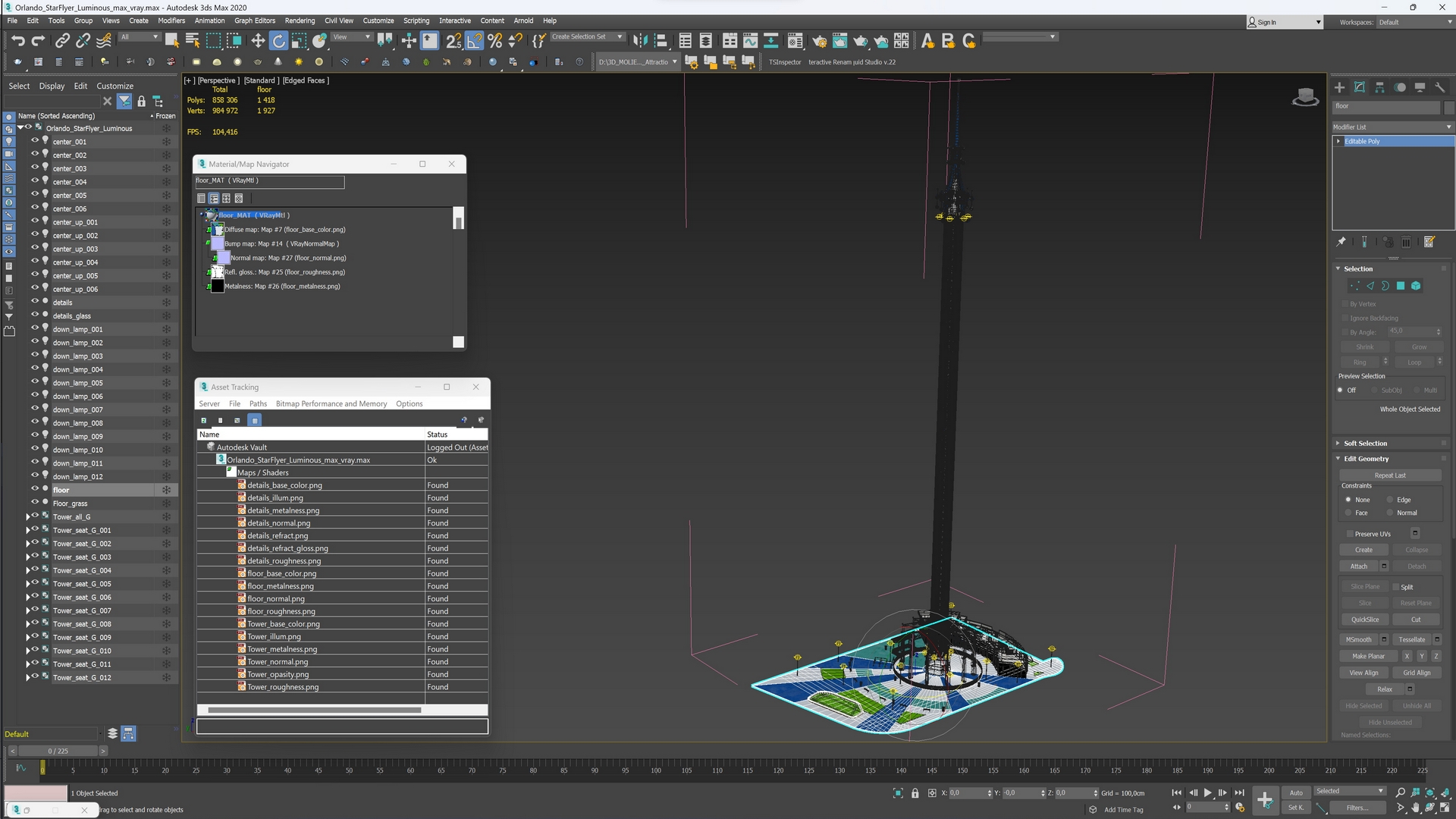3D Orlando StarFlyer Luminous
