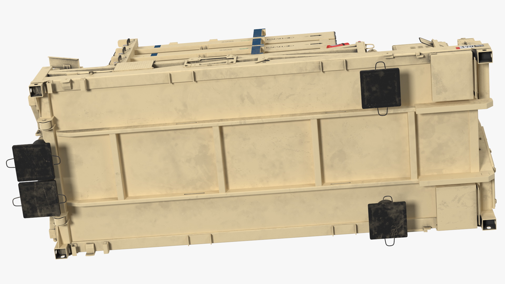 3D Iron Dome Mobile Air Defense System Folded Position