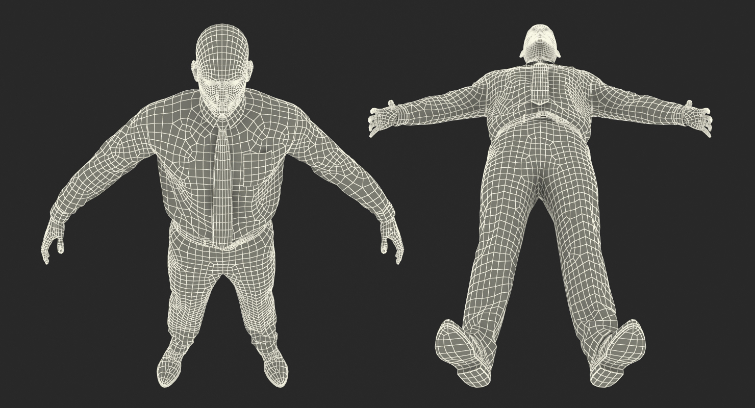 3D Office Worker model