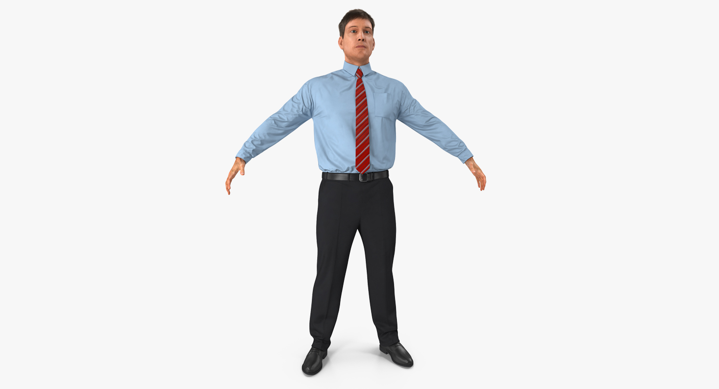 3D Office Worker model