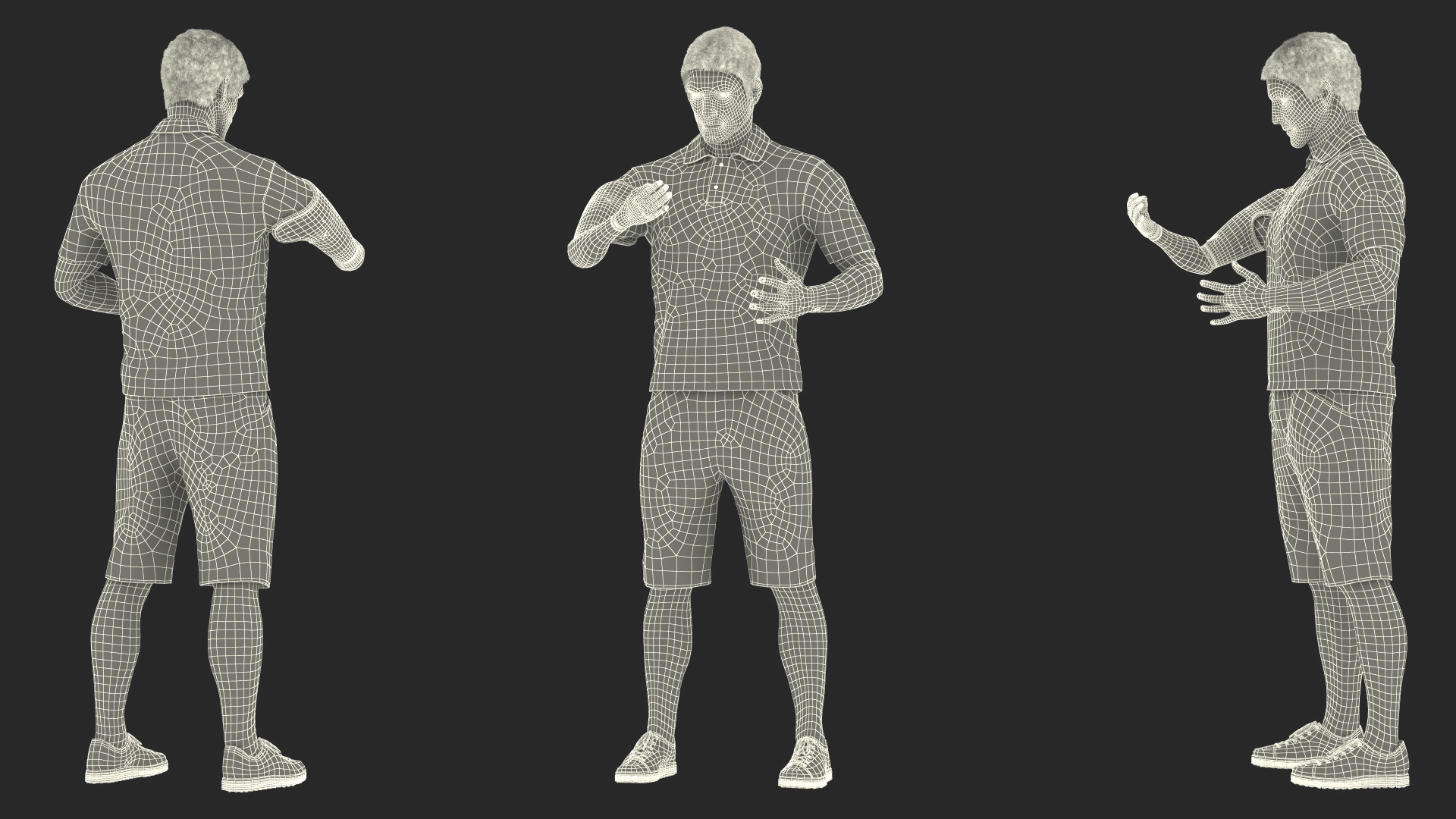 Man with Prosthetic Arm Fur 3D