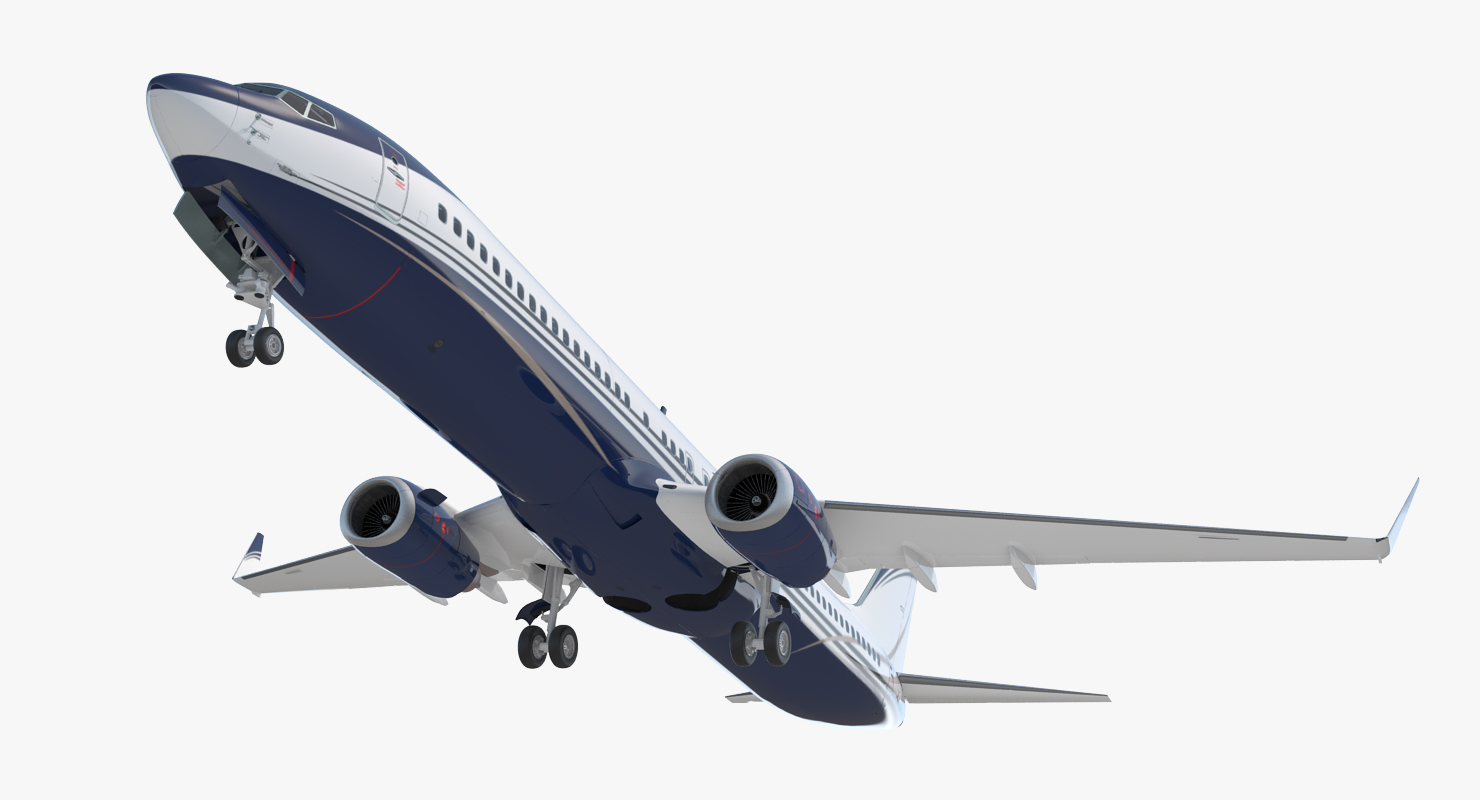 3D Boeing 737 900 with Interior Generic